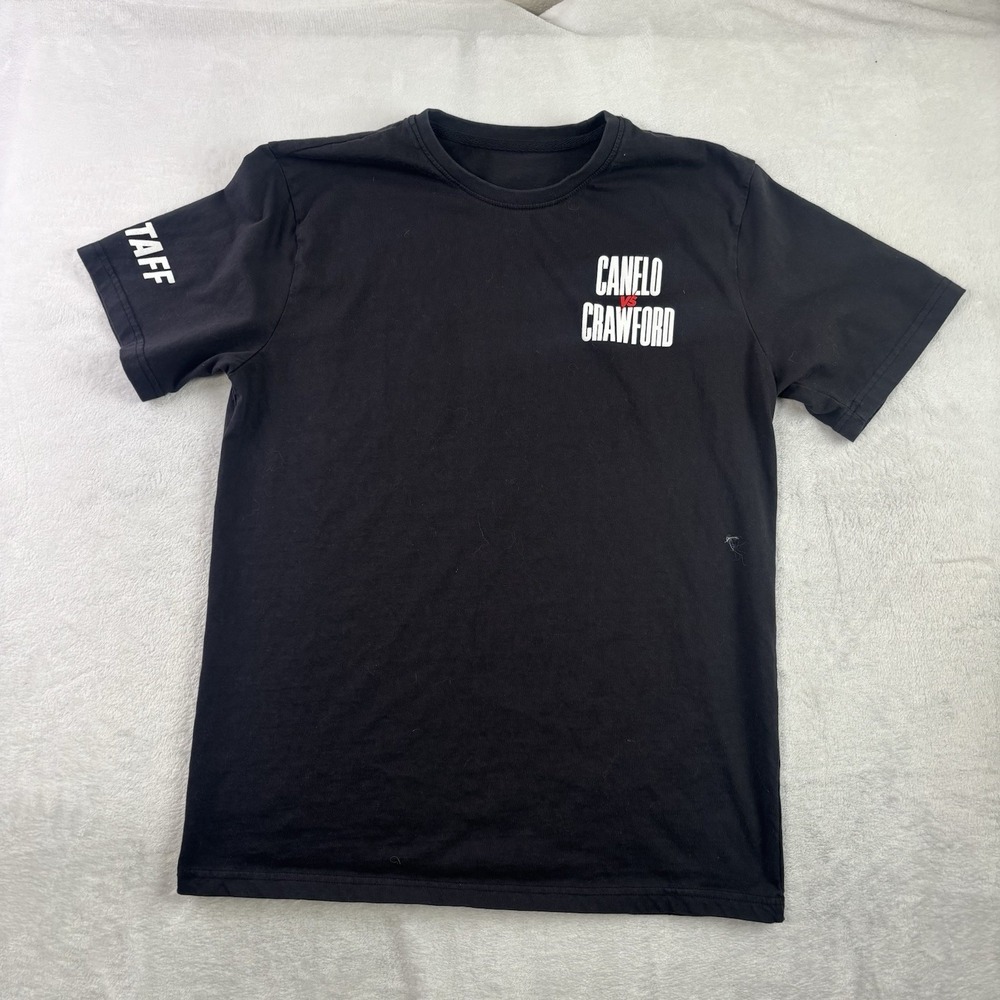 Boxing Canelo Vs Crawford Staff Black Short Sleeve Graphic Shirt Men's XL